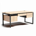 Bureau en bois de hêtre avec tiroirs et dimensions 150 x 75 x 75cm
